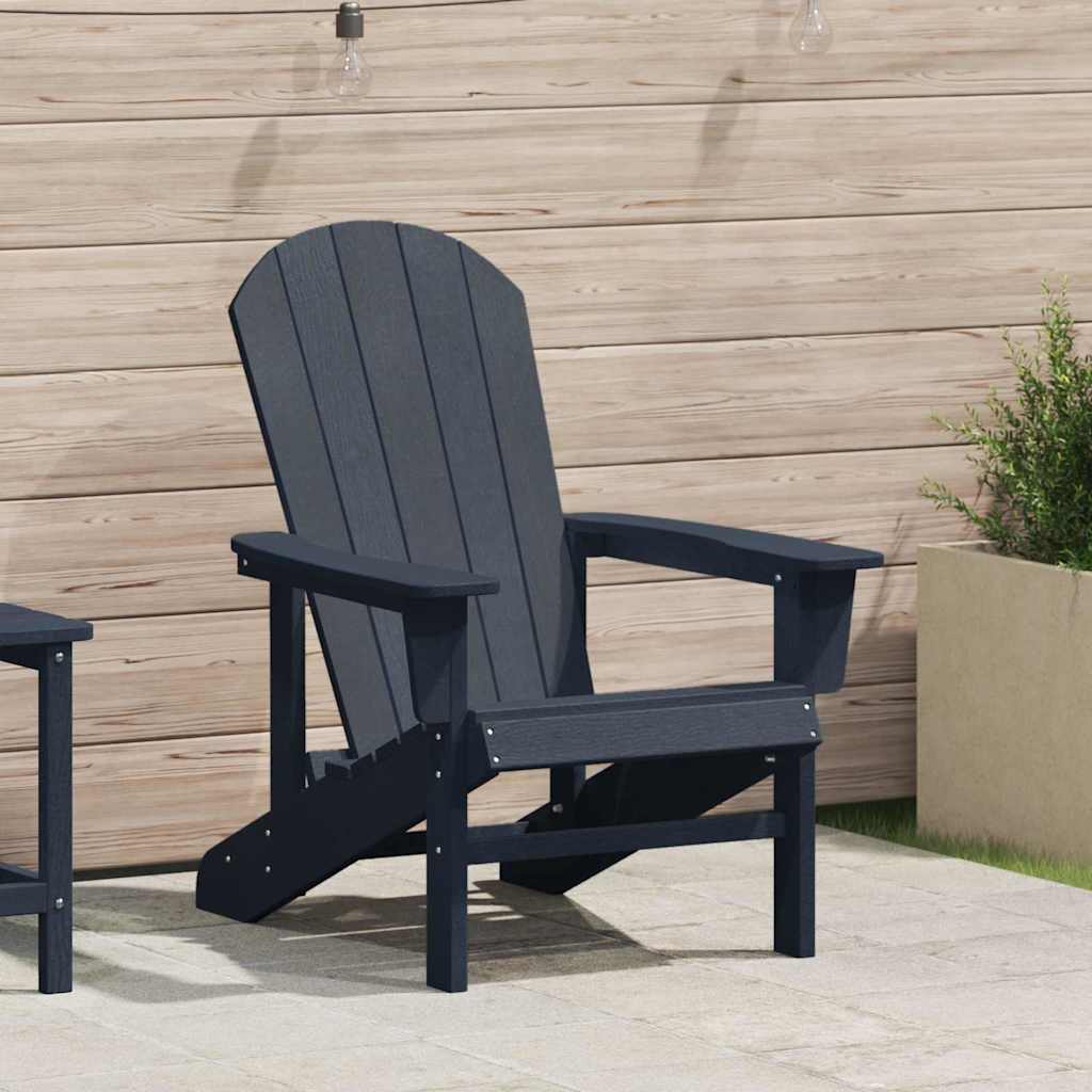 Adirondack Chair Marine Blue 82 X 74 X 92 Cm HDPE