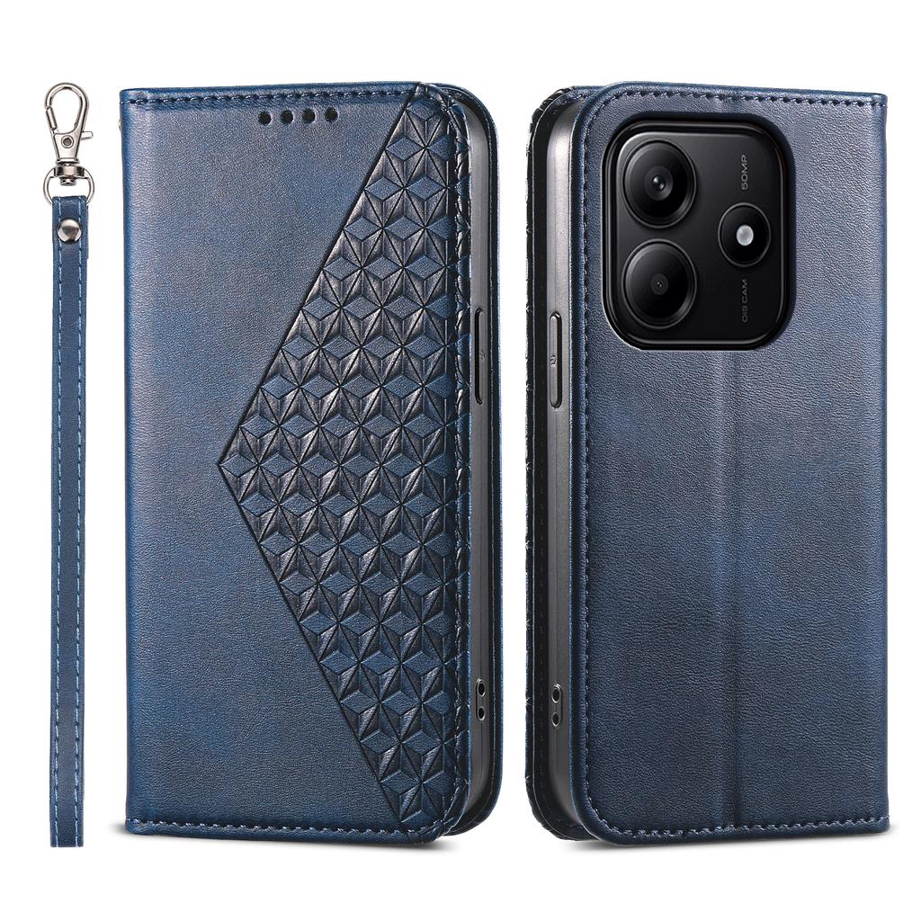 For Xiaomi Redmi Note 14 5G Case Calf Texture PU Leather Phone Cover with Wallet