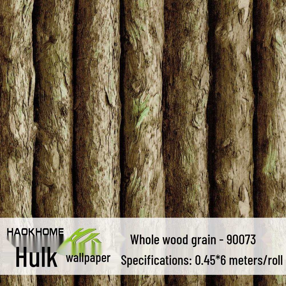 Industrial Retro Faux Wood Grain Self-Adhesive Wallpaper with PVC Backing