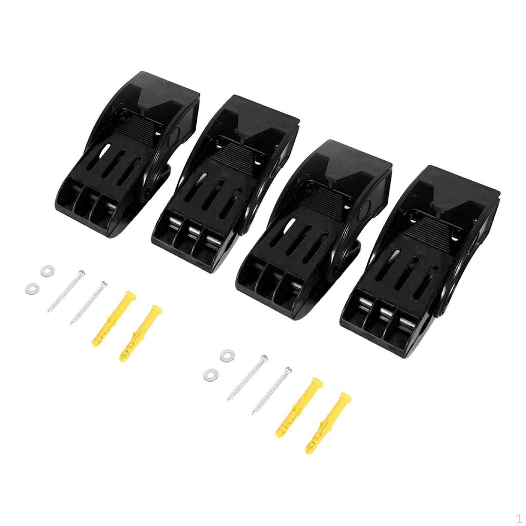 4Pcs Car Mat Cleaning Clip Spring Clamps Accessories Multipurpose Anti Slip Wall Mounted for Washing