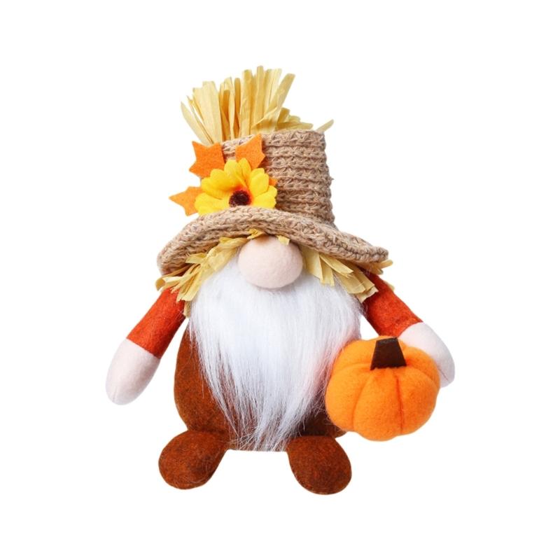 

Fall Gnomes Plush Decorations,Scandinavian Tomte Gnomes Doll Handmade Facelesses Doll,Gnomes Ornament Festival Home Decors