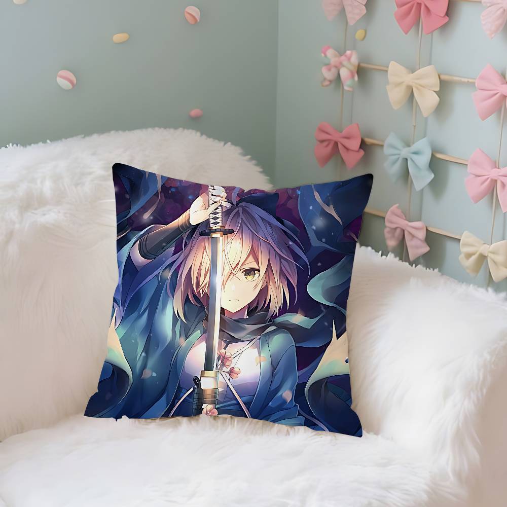 Fate Anime Pillow Case Throw Pillow Cover Nordic Vintage Style Cushion Covers Home Living Room Sofa Couch Seat