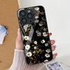 Flower Leaf Phone Case For iPhone 17 Pro Case iPhone 14 13 11 15 12 16 Pro Max 17 Air 16E SE 7 8 Plus XR Tempered Glass Cover