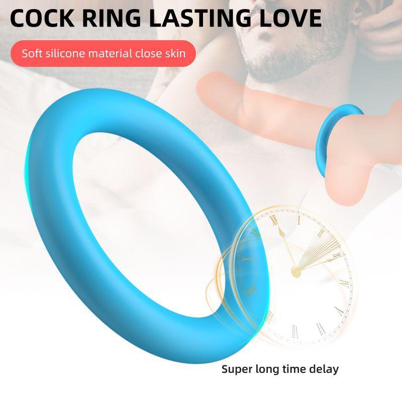 Silicone Penis Cock Ring On For Men Delay Ejaculation Erection Sex Toys for Couple Sex Toy Penis Ring Man Dick Enlarger Ring