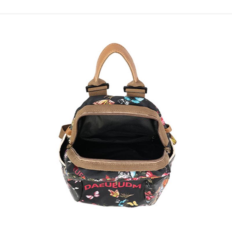 High-quality waterproof Oxford women's backpack floral design anti-theft lady's backpacks