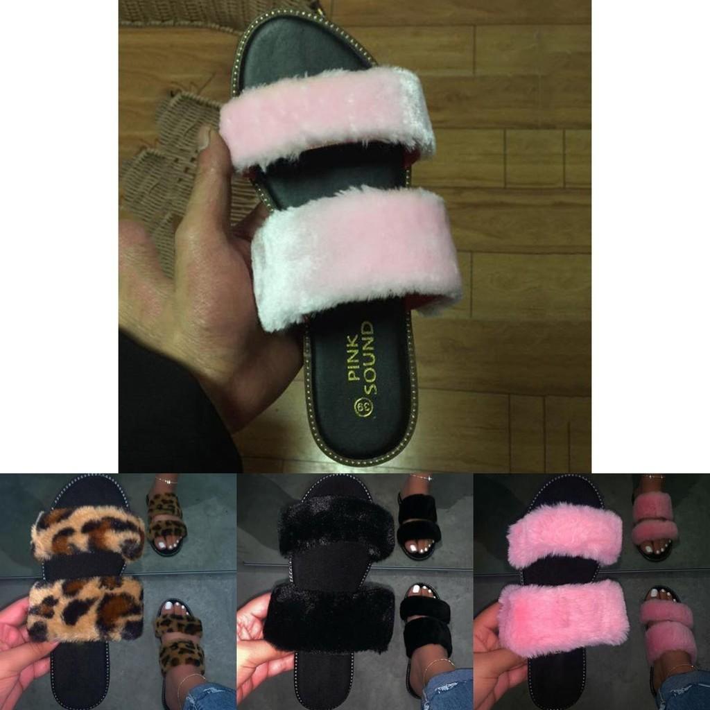 Cozy And Soft Women Fur Fluffy Sliders Slippers Perfect For Summer Relaxation