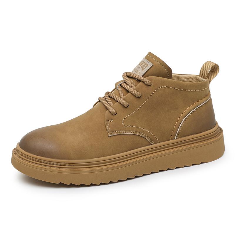 

2024 Высокие Ботинки Мужские Черные Кожаные Ботинки Модные Уличные Мотоциклетные Ботинки Военные Ботинки Мужские Зимние Тактические Ботинки На Шнуровке 44 золотой