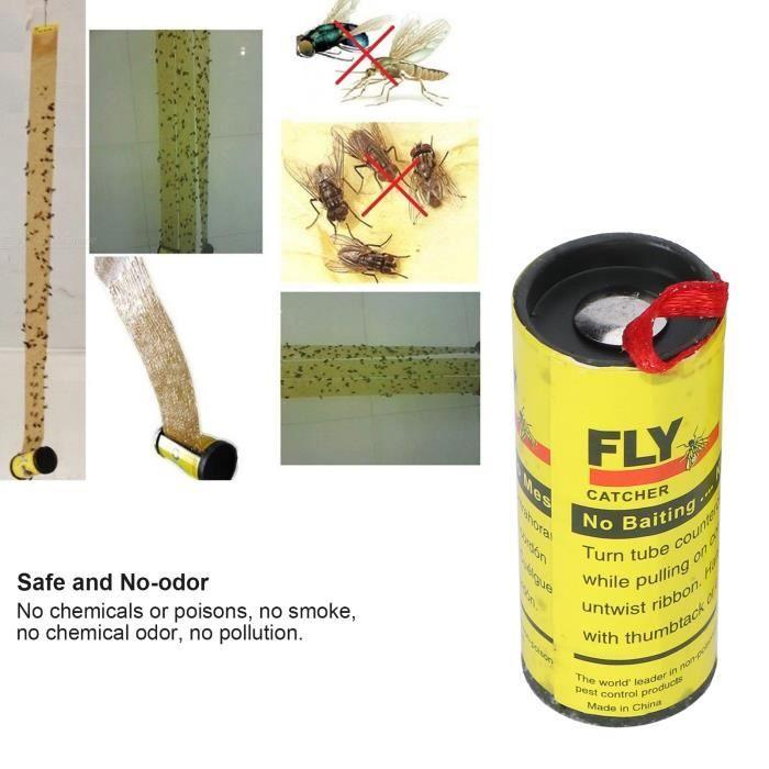AYNEFY Insect Catcher 24pcs Insect Traps Flies Mosquito Repellent Fly Paper Roll Strip for Indoor