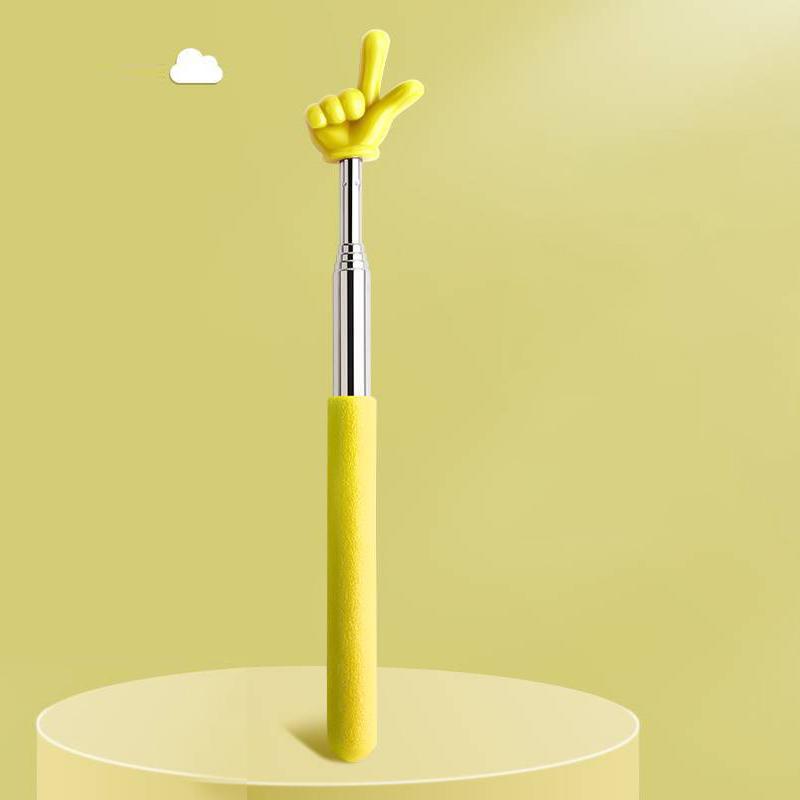 Retractable Teacher Pointer Finger Design Stainlesssteel Telescopic School Teaching Pointer Stick Teacher Supplies For Classroom