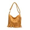 Personalized design sense niche retro fringed bag women's autumn imitation suede messenger bag versatile shoulder bag