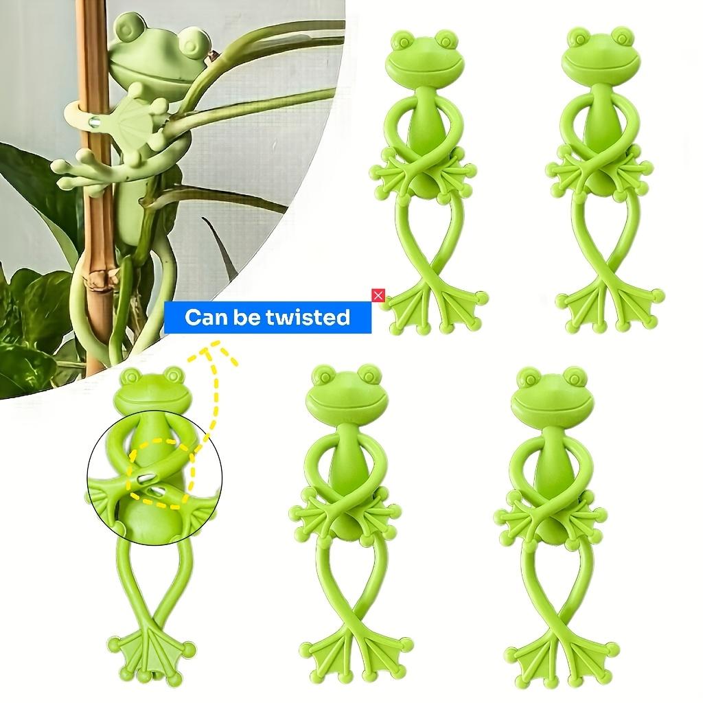 3 buc Suport de plante în formă de broască Simplu ca aspect, dar necompromițător în susținerea creșterii sănătoase, îmbunătățind vigoarea plantelor în timpul procesului de creștere
