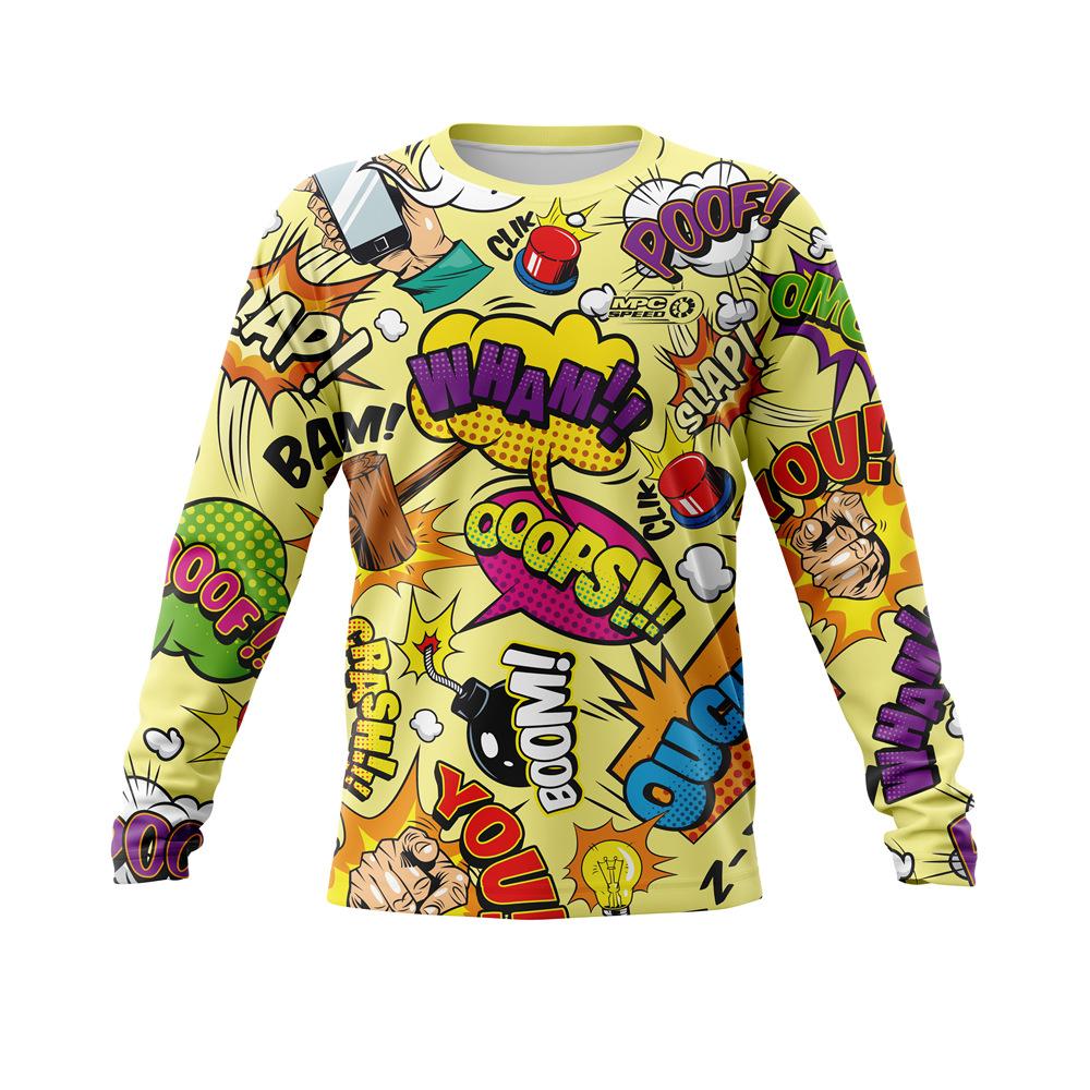 Graffiti men's downhill riding suit off-road motorcycle mountain bike suit racing suit summer