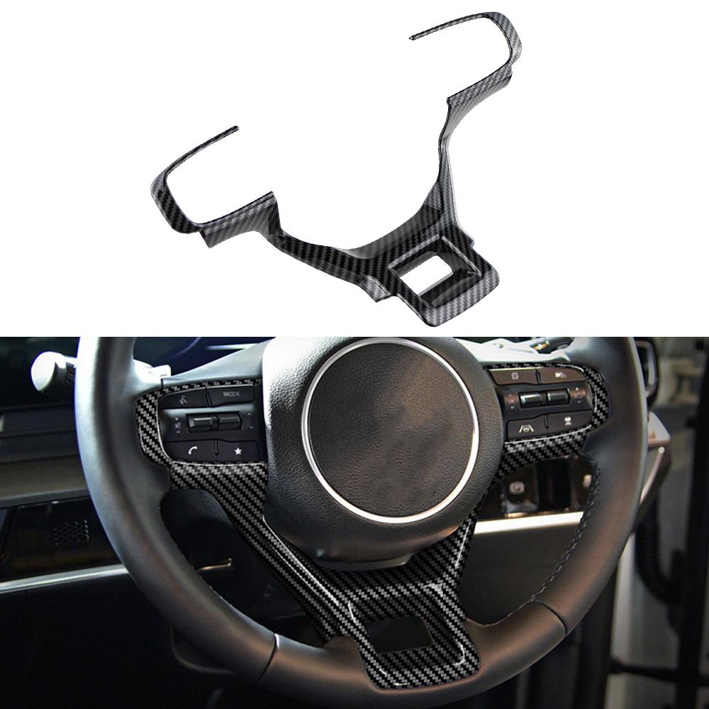 Für Kia Sportage NQ5 2026 2026 2026 Lenkrad-Panel-Rahmenabdeckung Dekorationsaufkleber Karbonfaser-Verkleidung Innenraumzubehör