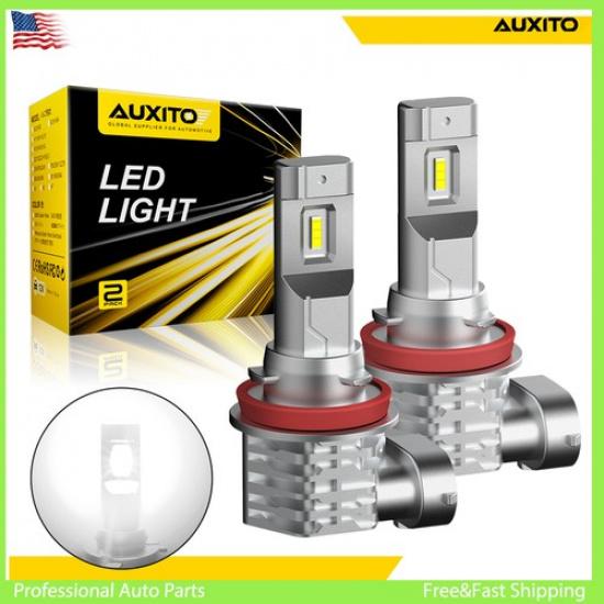H11 AUXITO H9 H8 Fog Light 6000K Super 4000LM Bright Bulb LED Driving DRL Canbus
