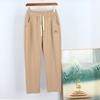 Winter velvet women's pants children's high waist casual embroidered trousers large size women's pants windproof pants black pants walking pants