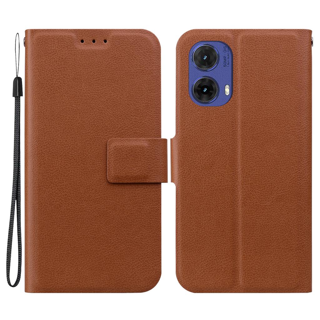For Motorola Moto G85 5G Case Ultra-Thin PU Leather+TPU Phone Cover with Card Slot