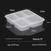 Fangcao Di 5-Compartment Disposable Plastic Lunch Boxes