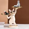 Statue Ornament Sculptures, Desktop Decorations Fruit Tray Gift Desk Storage for Home, Living Room,