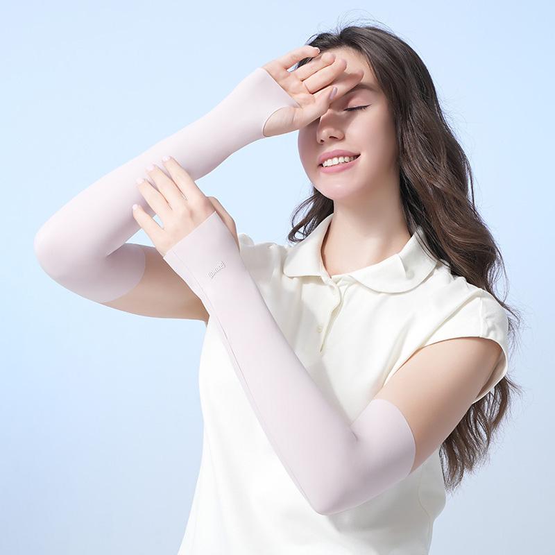 GOUNOD 1 par Sommar Utomhus Cykling Isilke UV-skydd Armvärmare Kylande Andningsbara Armskydd