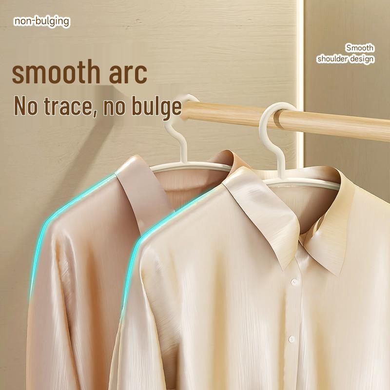 5-Piece Anti-Slip Wide Shoulder Clothes Hangers with Anti-Bump Design for Home Use