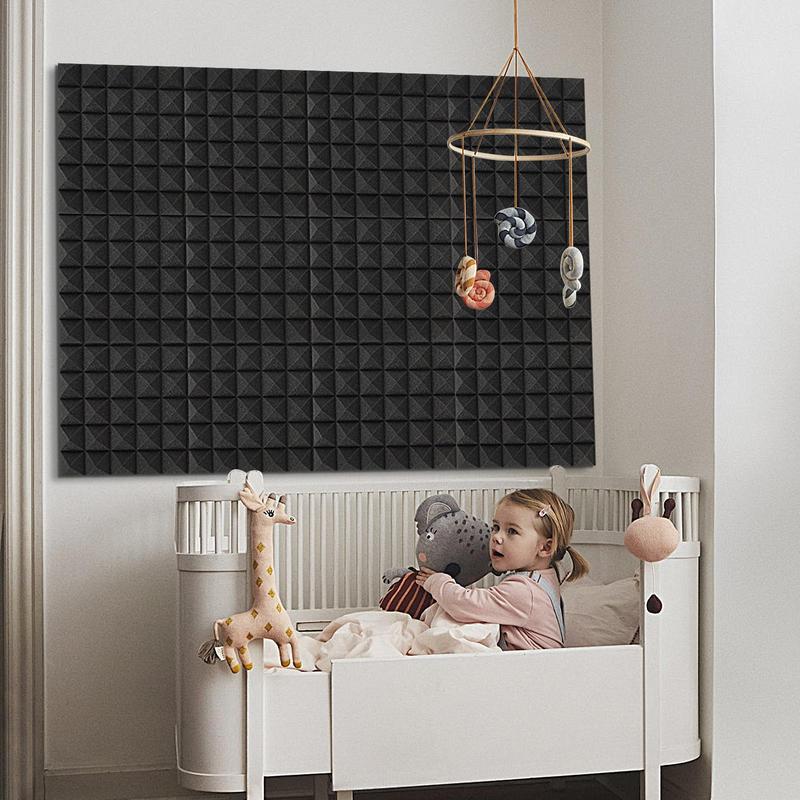 

Acoustic Foam Panels High Density Studio Foam For Wall Soundproof Acoustic Panels Walls Professional 12PC Studio Foam CHINA