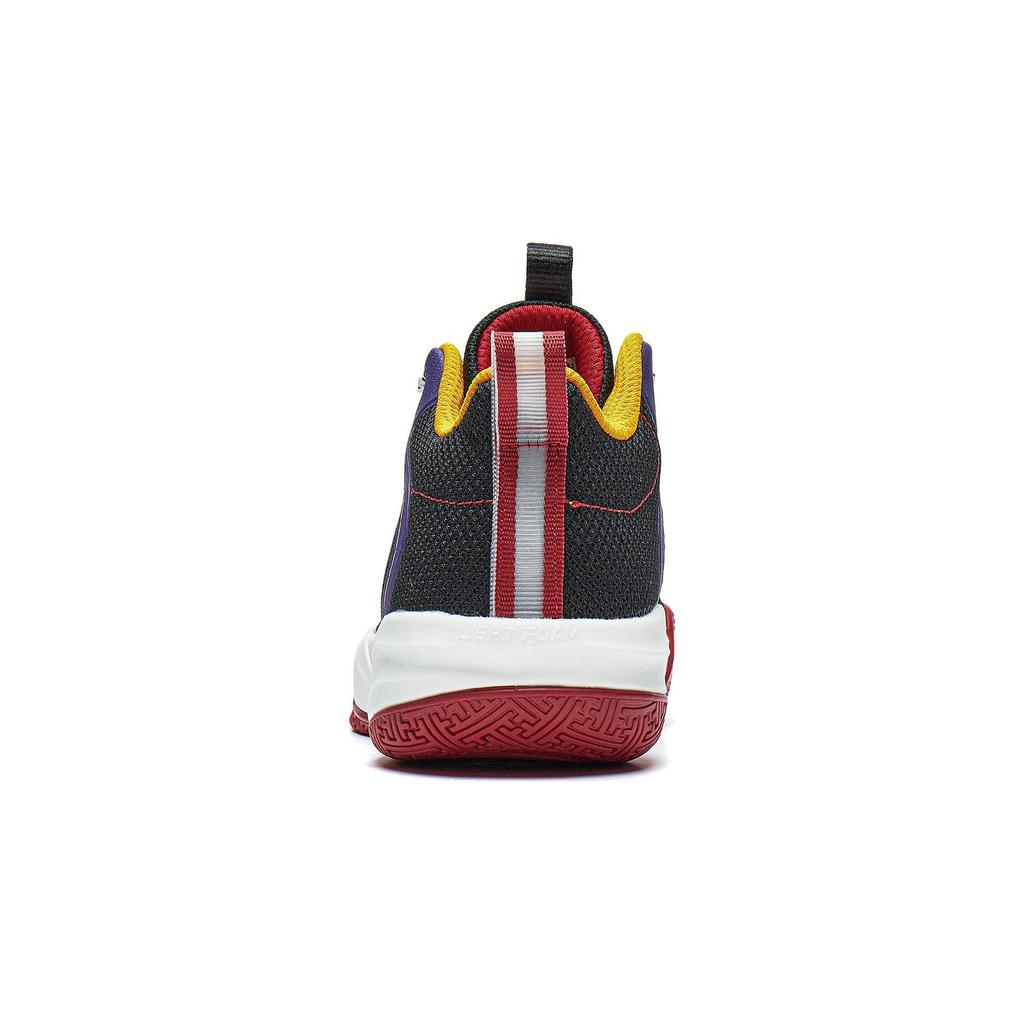 Li Ning Children Pioneer Spirit Primary 3.0 Comfortable Shock Absorption Rebound Mid-Top Basketball Shoes Kids Basketball Shoes YKBT028-53