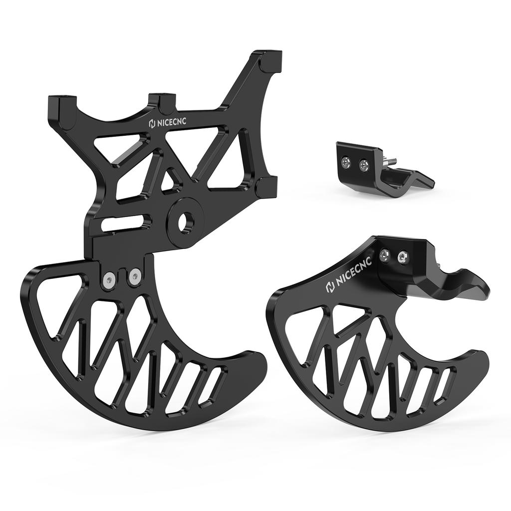NICECNC Front Rear Brake Disc Guard & Front Fork Leg Guards For Surron Light Bee X S L1E For Segway X160 X260 Electric Dirt Bike