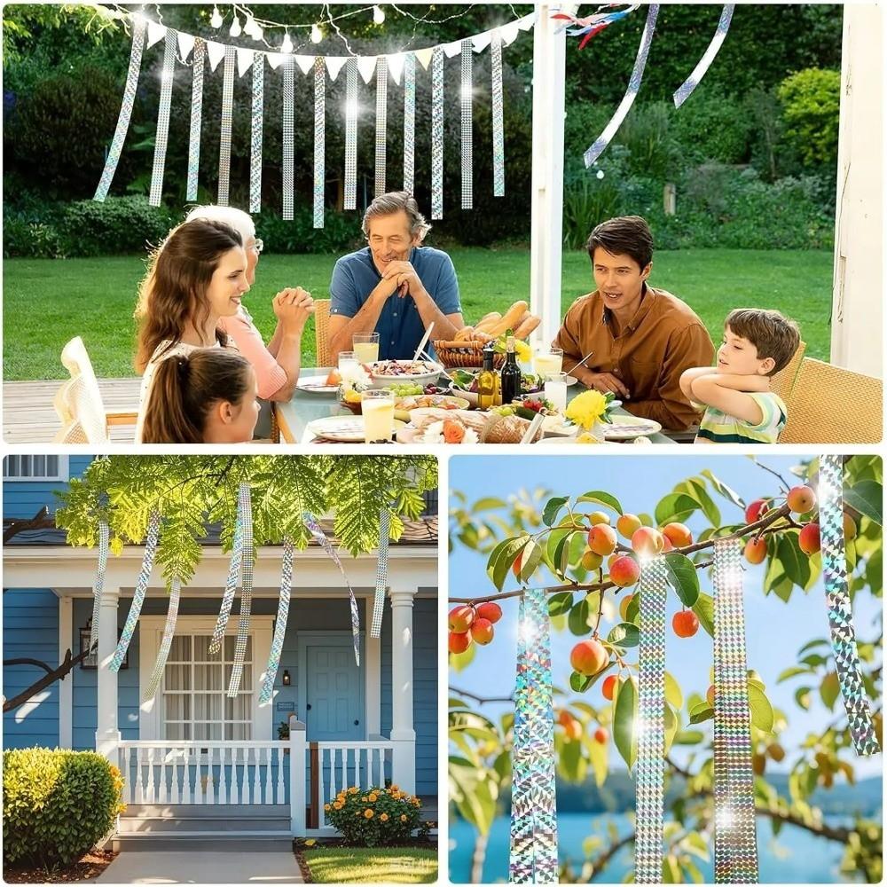 Double Sided Bird Deterrent Tape Holographic Bird Repellent Tape  Farm Garden Accessories