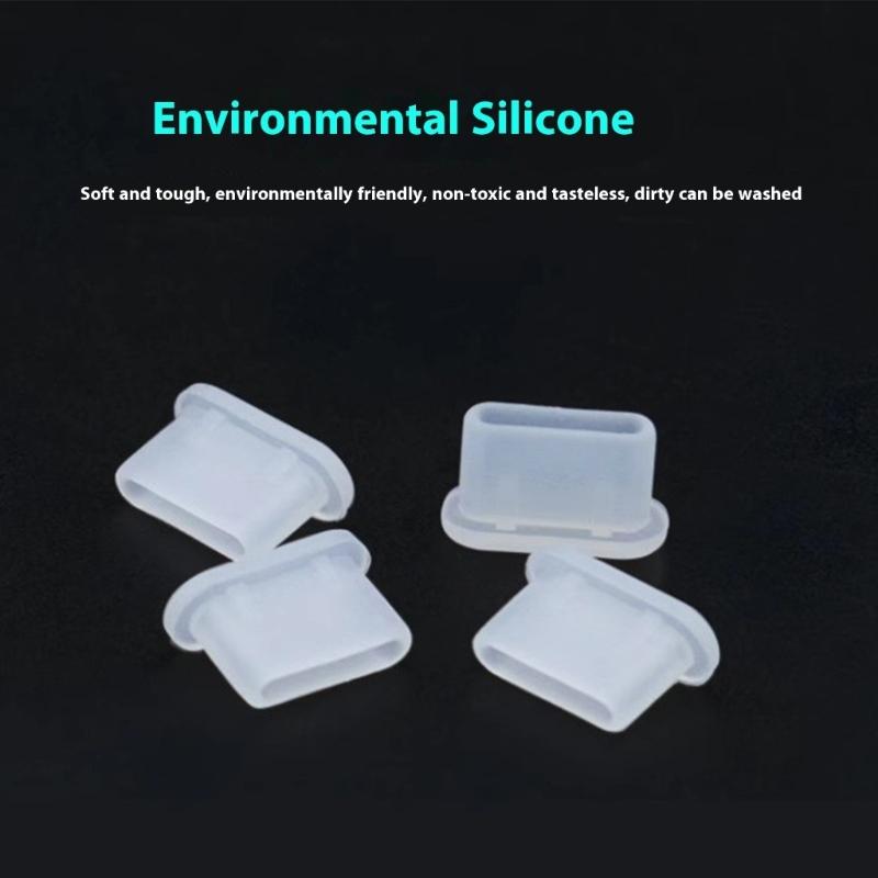 Silicone USB C Dust Cover Type-C Dust Plugs Phone Charging Port Protector Cover 50Pcs Universal Type C Anti Dust Caps