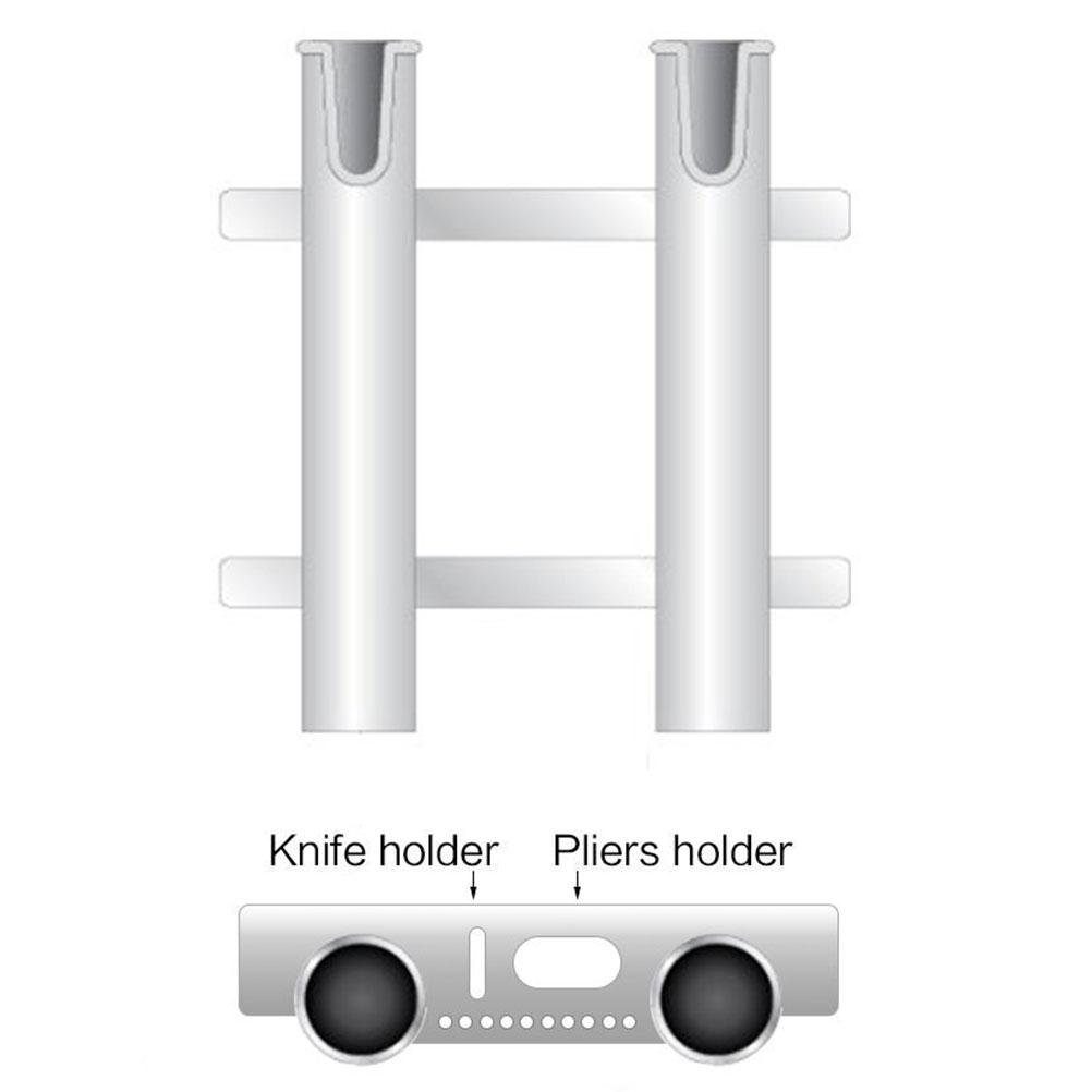 Three Pole Side Mount Rod Holder Fishing Rod Holder Bracket with Screws for Boat Kayak Garage Storage