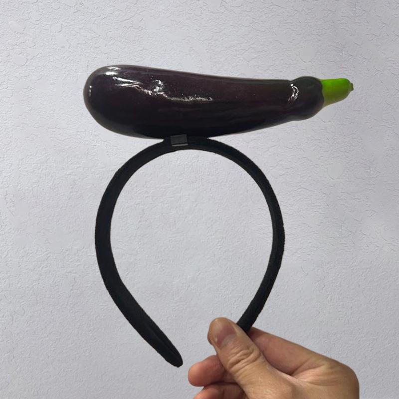 Grappige Gesimuleerde Fruit Groente Haarband Brood Wortel Banaan Haarband Peper Hoofdband Verjaardag Cosplay Halloween Hoofddeksel