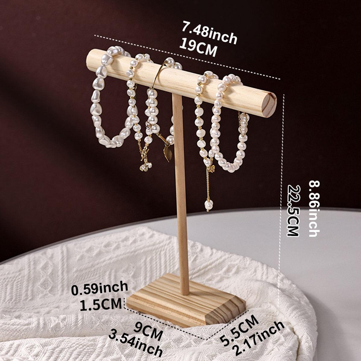 Wooden bralet display rack, T-shaped jewelry rack, jewelry, neckla, watch storage rack, minimalist hanging rack
