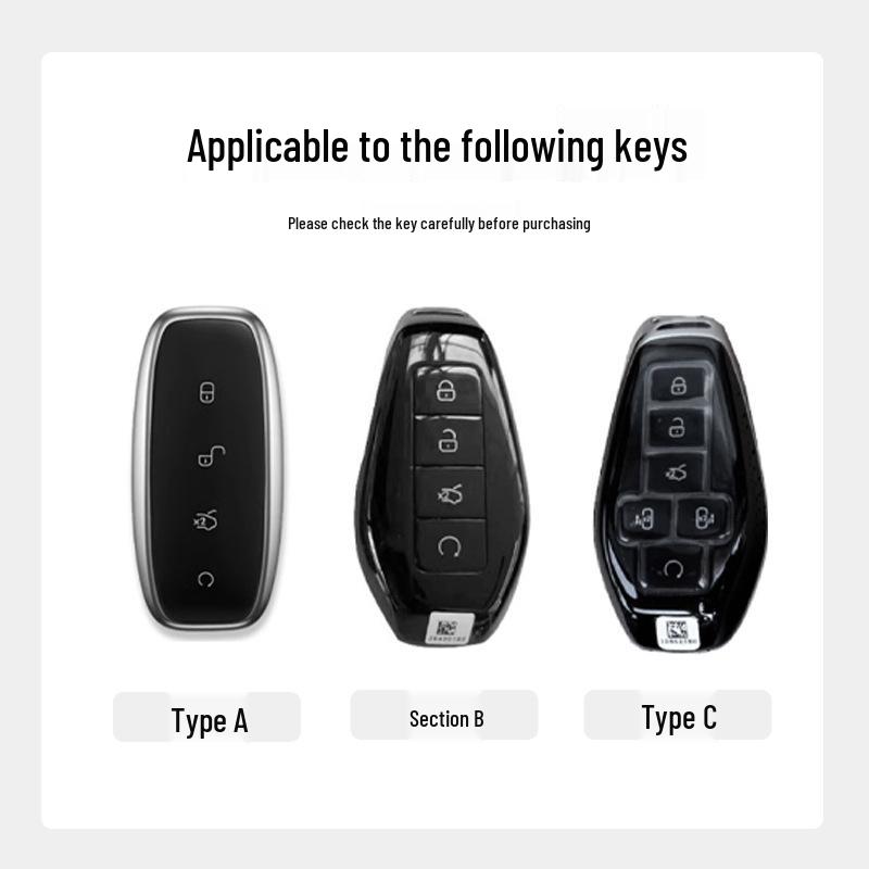 Luxury Denza D9 Key Case for 2023-2026 Models - Men's Car Shell Buckle