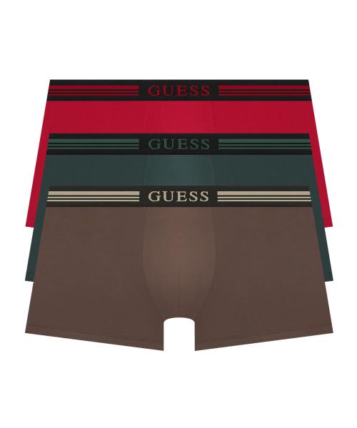 

[Guess] Однотонный набор боксеров 3 шт. (DBR/RD/DGR) [Отправлено из Кореи] 100% Оригинал 95