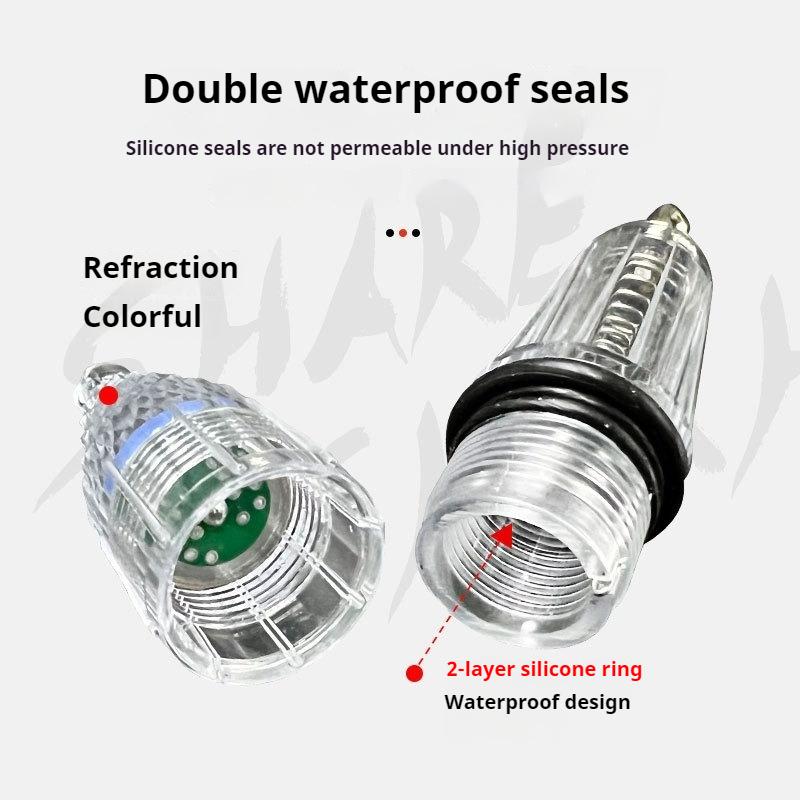 Night Fishing Catch Fish Lamp 17cm/12cm Deep Sea Underwater Fish Trap Lamp