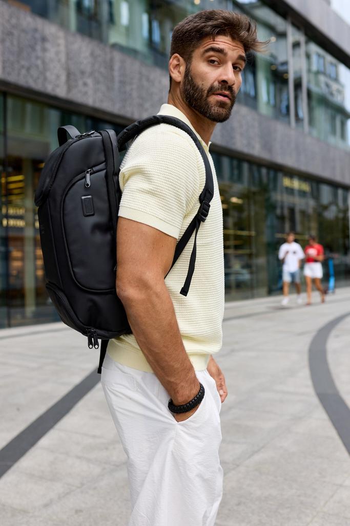 Spacious Laptop Backpack with USB Port - Peterson