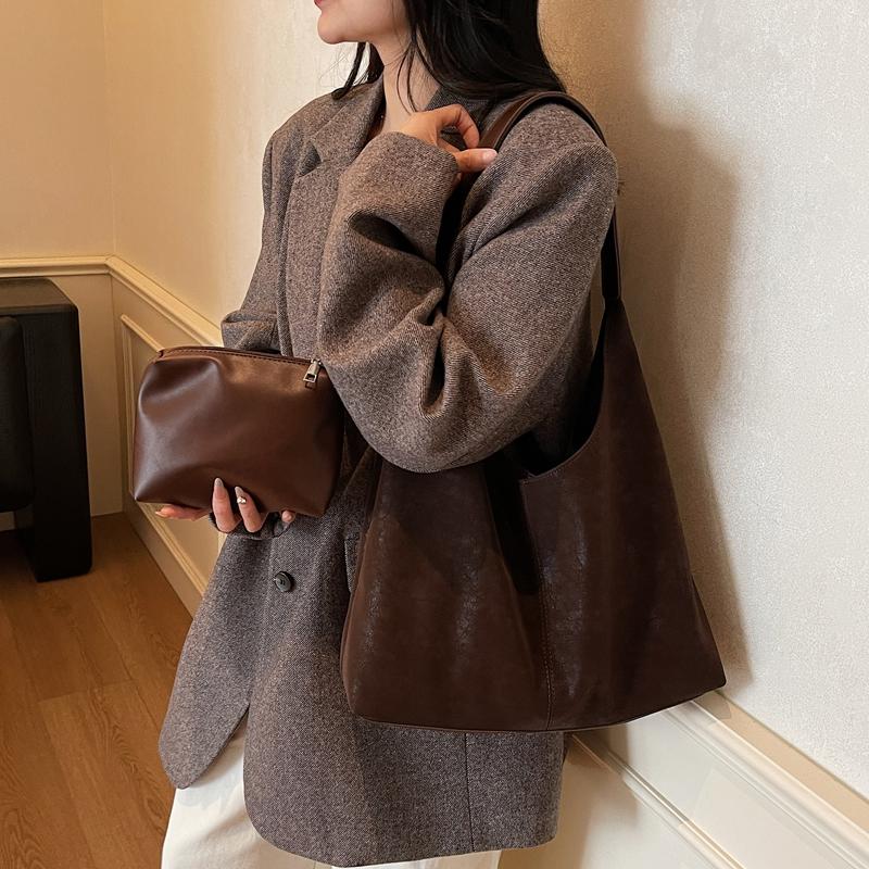 Large Capacity Tote Bag Women's Shoulder Crossbody Bag