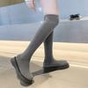 fashion Rimocy Women Platform Over The Knee Boots Stretch Knitting Sock Long Boots Woman 2024 Autumn Thick Bottom Thigh High Botas Mujer