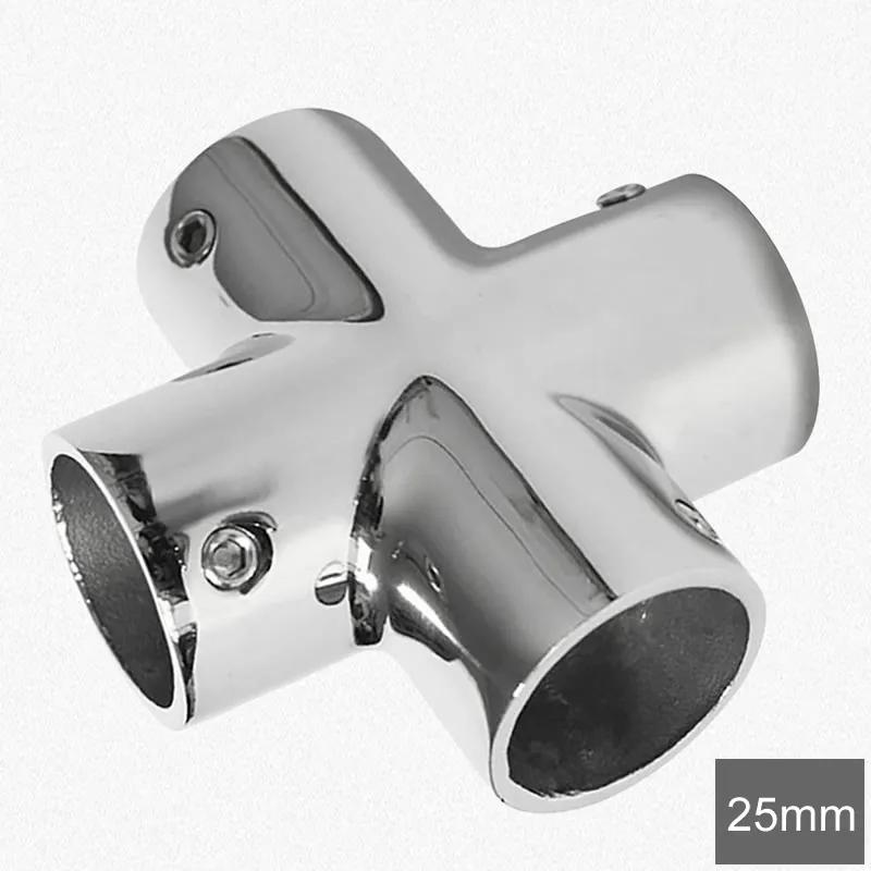 316 Stainless Steel Tube Pipe Connector Super Anti-corrosion No Rust for Ocean Yacht Dock Outdoor Awning Tube Fastener