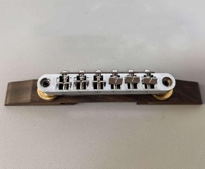 Jazz Electric Guitar Roller Bridge Set with Rosewood Under-Saddle Bridge Accessories