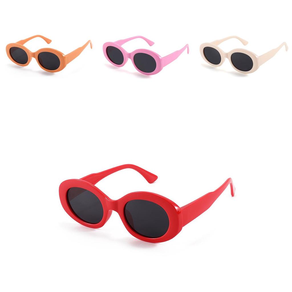 Stylish Polarized Childrens Sunglasses Oval Frame Summer Outdoor Uv Protection