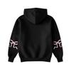 Moda femminile Maglione leggero a maniche lunghe con tasche Felpa con cappuccio grafica preppy da donna