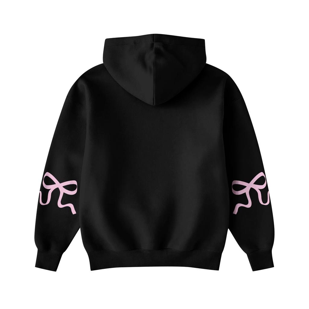 Moda femminile Maglione leggero a maniche lunghe con tasche Felpa con cappuccio grafica preppy da donna