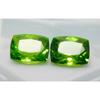 19.00 Ct NATURAL A+ Quality Green PERIDOT Cushion Cut   Gemstone Pair