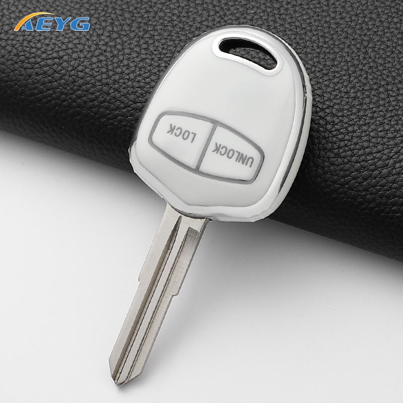 Soft Tpu Car Key Case Cover Shell For Mitsubishi Asx Mirage Montero Shogun L200 Colt Outlander Pajero Lancer Ex Auto Accessories