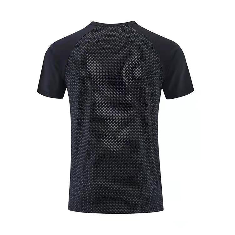 2024 Men's Quick-Dry Breathable Running T-Shirt - Round Neck, Short-Sleeved Fitness Top