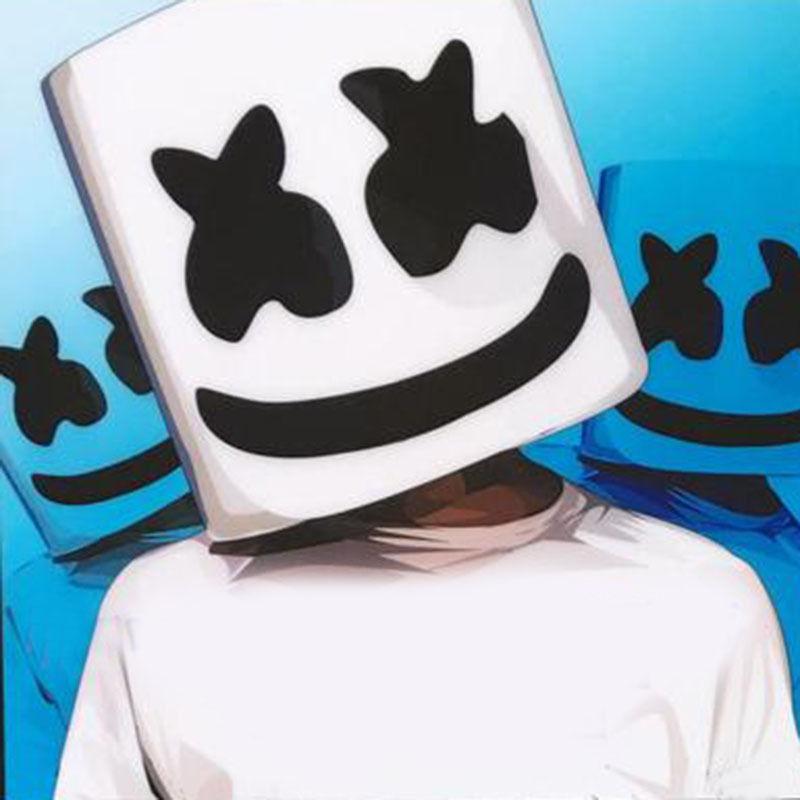 Máscara de Marshmello Para Halloween Cosplay Fiesta Disfraz Accesorio