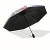 1pc Minnie Mouse,Daisy Duck Automatic Folding Umbrella: Compact 8-Bone Design Cartoon Outdoor Travel Companion, Business Umbrella, Christmas
