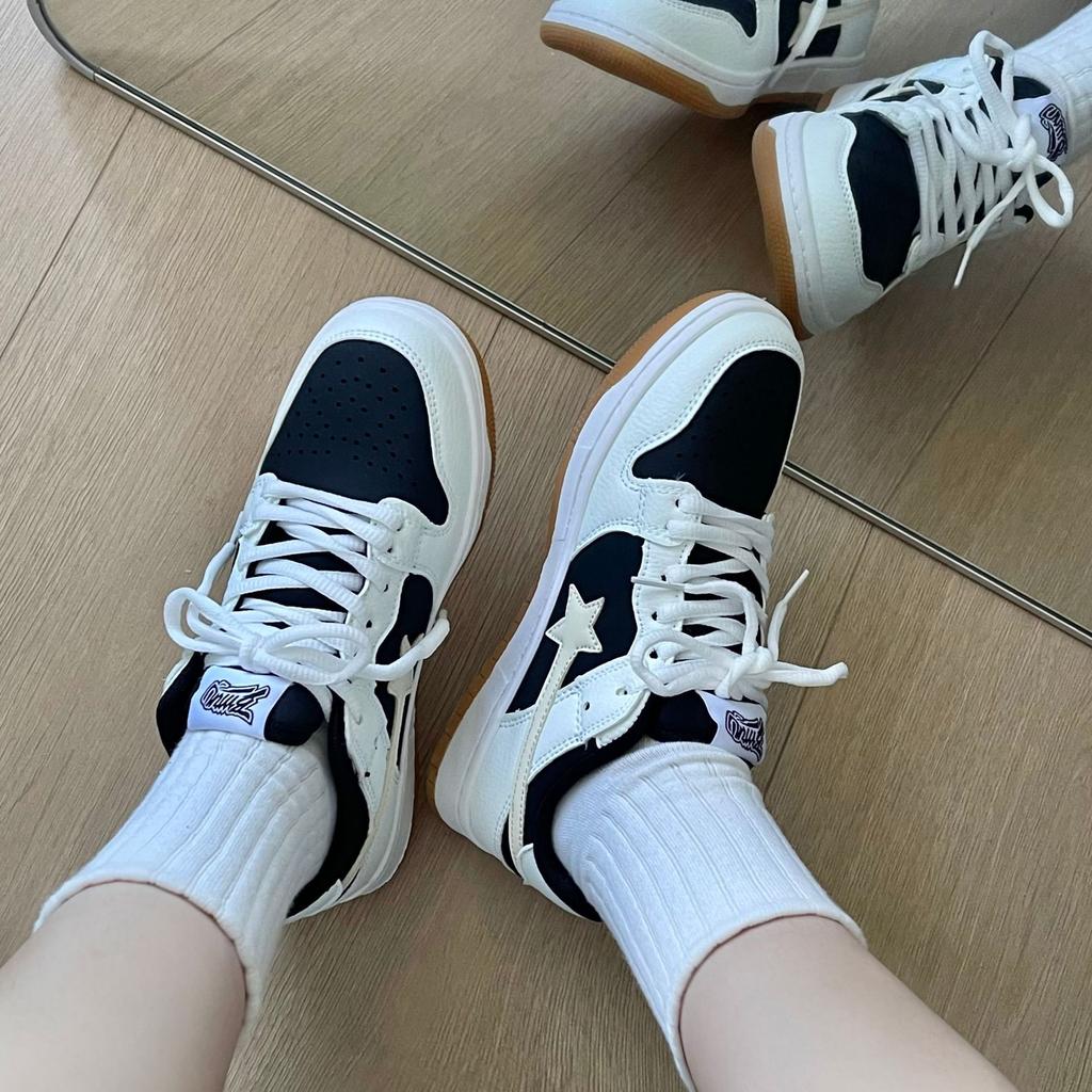 ins wind niche retro contrasting color meteor German training shoes chic couple light casual sports skateboard shoes