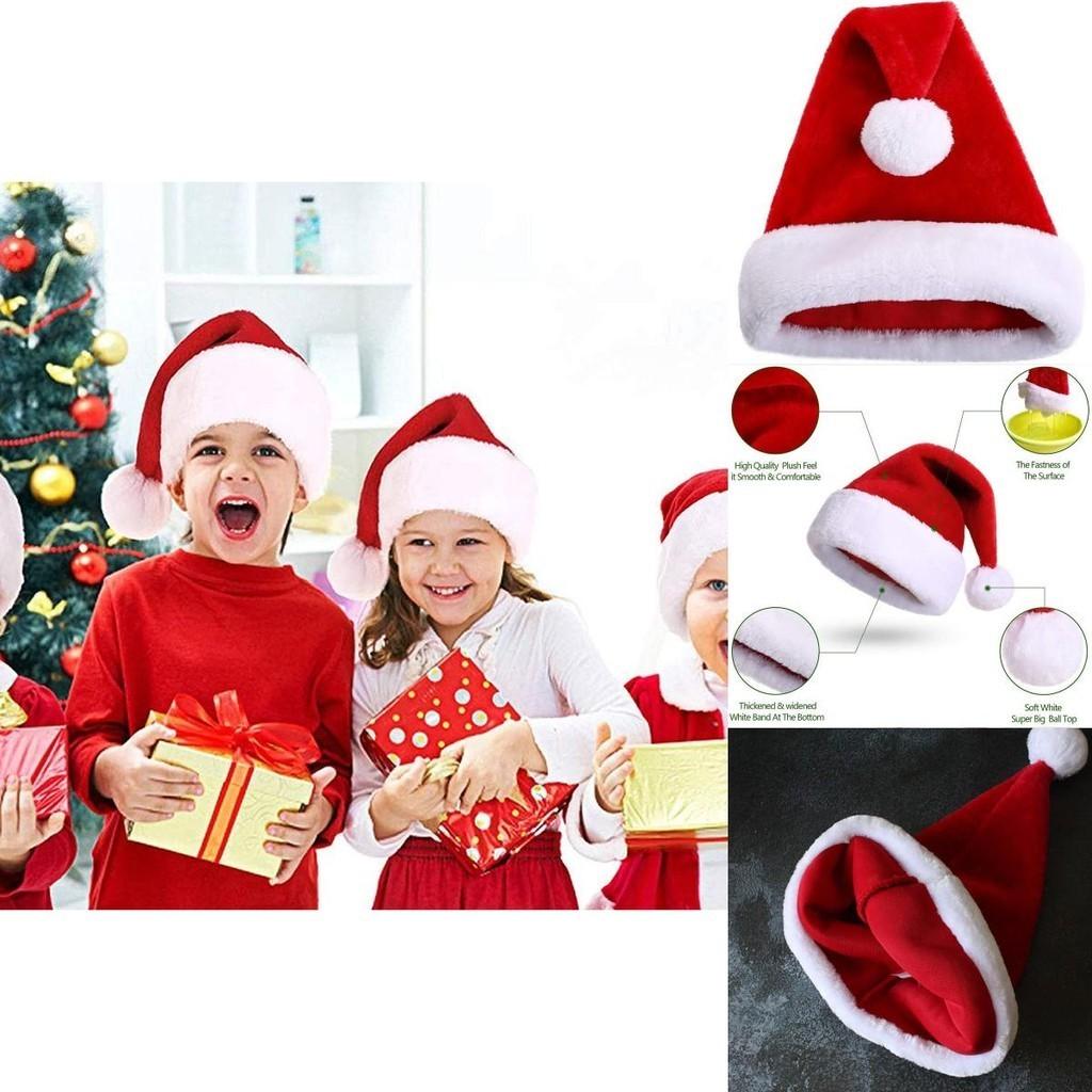 Classic Red And White Unisex Christmas Hat For Adults And Kids Holiday Party